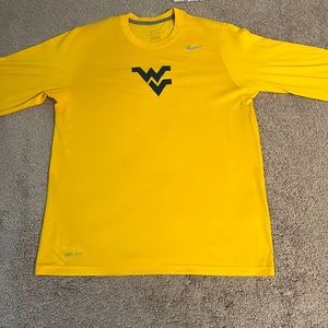 Men’s Nike WVU dri fit long sleeve t-shirt Sz M